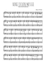 Téléchargez l'arrangement pour piano de la partition de Venez divin Messie en PDF